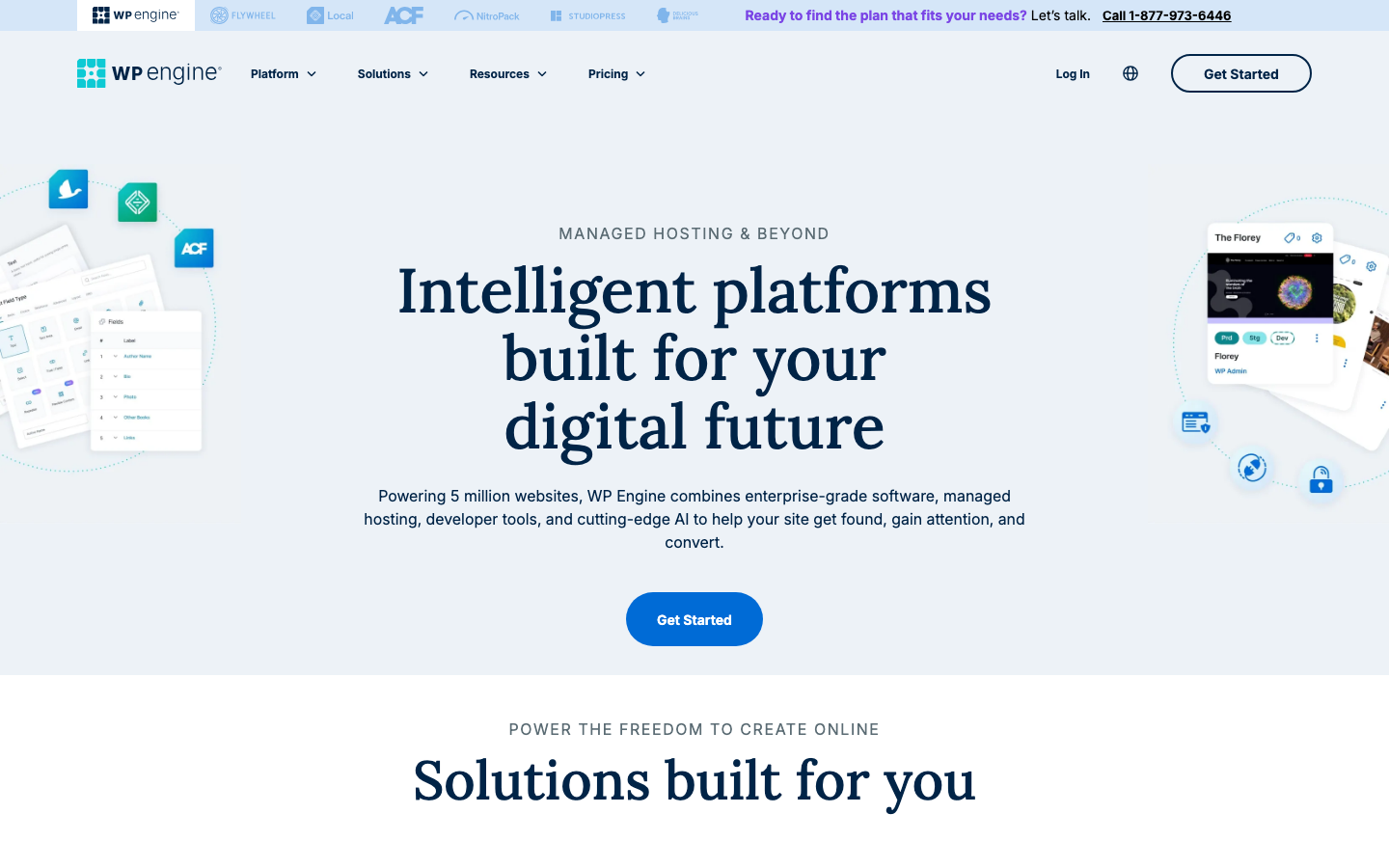 WP Engine official website, captured June 2026